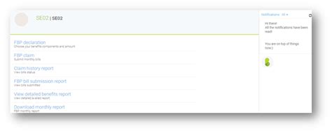 declare fbp claims  ess portal  center