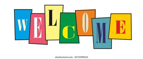Welcome Banner Poster Vector Image Stock Illustration 2473398563 ... 