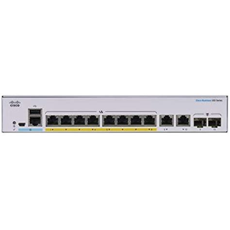 Switch Administrado Cisco Business CBS350 8P E 2G 8 Puertos GE PoE