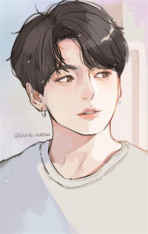 Pin By Jeon Elif On Jeon Jungkook Jungkook Fanart Bts Drawings Fan Art