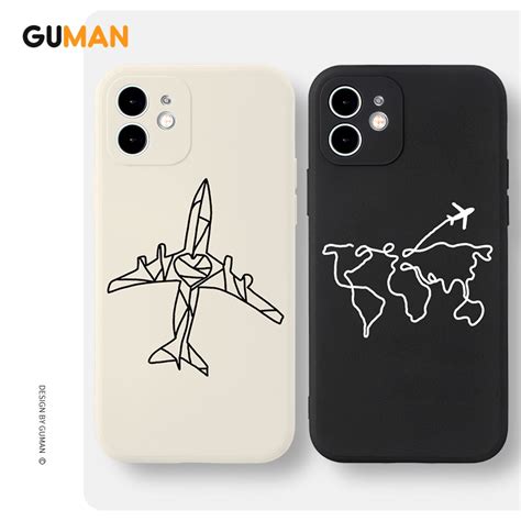 Guman Soft Silicone Matching Couple Set Cute Aesthetic Shockproof