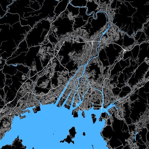 Hiroshima City Map Vectors And Illustrations For Free Download