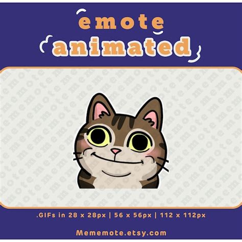 Cat Smile Emote Etsy