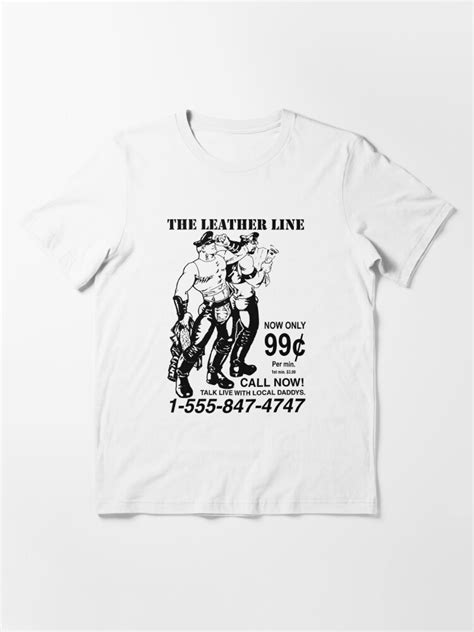 The Leather Line Retro Vintage Gay T Shirt For Sale By Mattachic