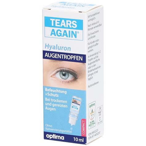 Tears Again Hyaluron Augentropfen Ml Shop Apotheke