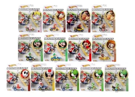 Kit C 5 Carrinhos Mario Kart A Escolha Hot Wheels Mattel Frete grátis