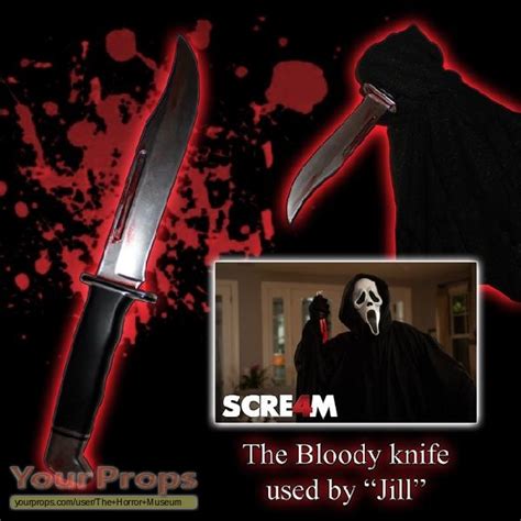 Scream 4 Scre4m Jill S Emma Roberts Bloody Ghostface Knife Original