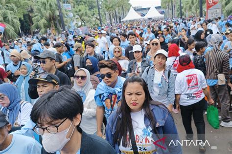 Massa Pendukung Prabowo Gibran Padati Gbk Antara News