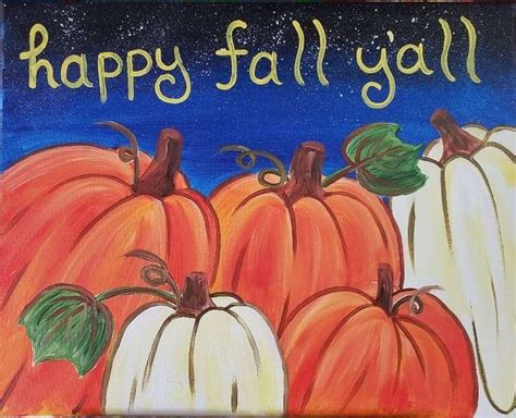 Painted Pumpkin Patch Pinots Palette Painting