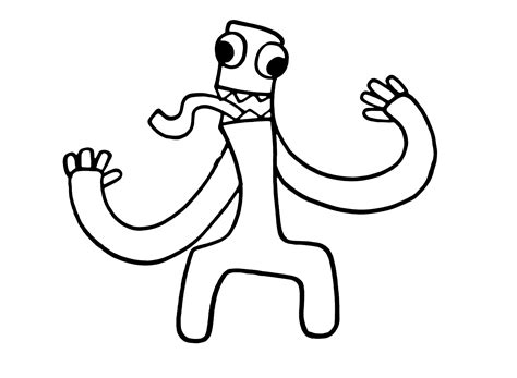 Rainbow Friends Green Coloring Pages Green Rainbow Fr - vrogue.co