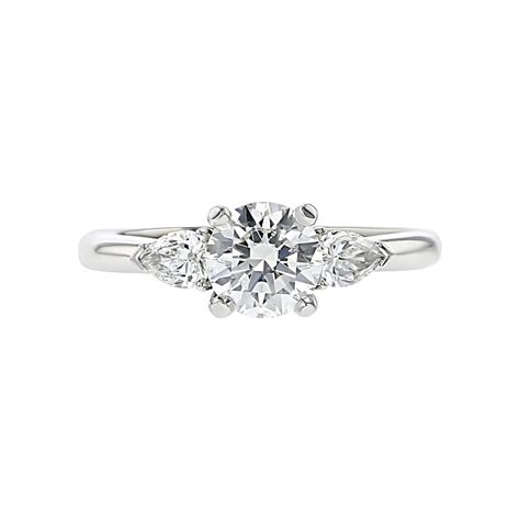 Diamond 3 Stone Engagement Ring Setting in Platinum | Schiffman's Jewelers