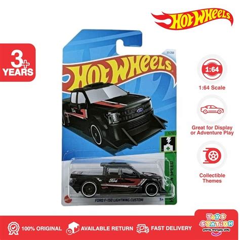 Hot Wheels 福特 F150 閃電定制黑色批量 G 2024 Toyzstatioon 蝦皮購物