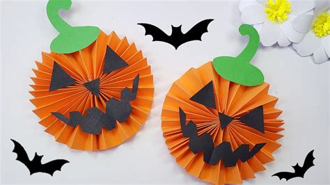 CALABAZA DE PAPEL HALLOWEEN MANUALIDADES PARA HALLOWEEN PAPER CRAFT