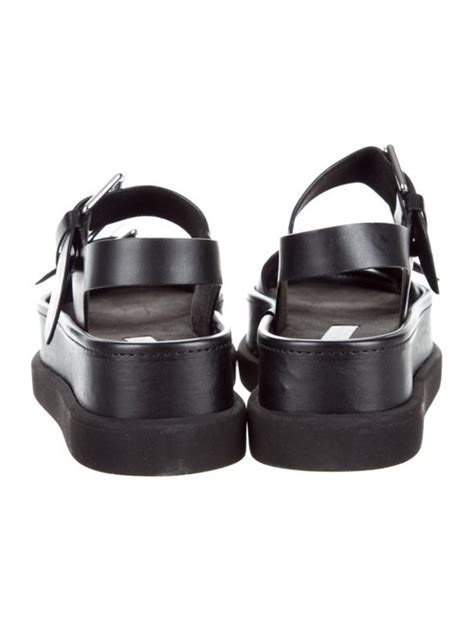 Stella McCartney Vegan Leather Flatform Sandals - Shoes - STL51085 ...