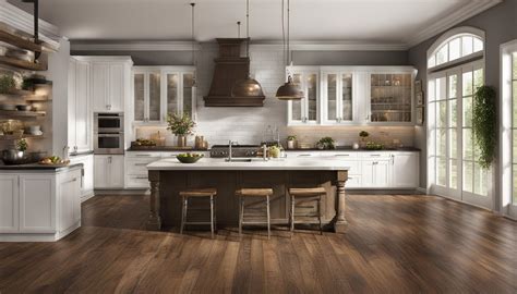 Modern Farmhouse Chic: Distressed Wood Floors in Kitchens