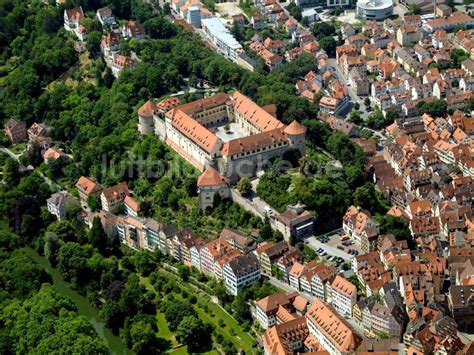 T Bingen Aus Der Vogelperspektive Schloss Hohent Bingen Im Zentrum Von