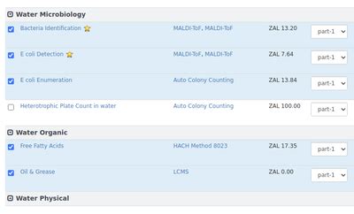 Sample Registration Template Analysis Selection In Bika Open Source