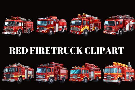 Red Firetruck Graphic By Belux Business Brand Creative Fabrica