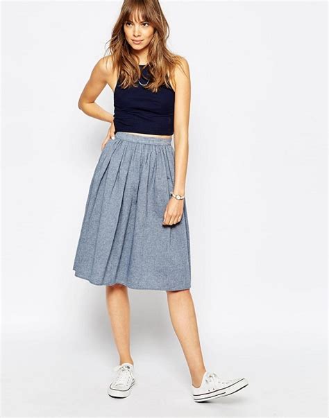 Chambray Skirt