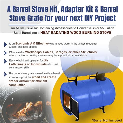 Sonret Barrel Woodstove Kit With Double Barrel Stove India Ubuy