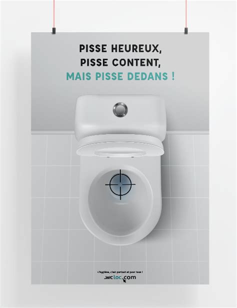 Affiche Pisse Dedans Affiches Wc Loc