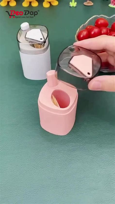 4005l Toothpick Holder Dispenser Pop Up Automatic Toothpick Dispenser