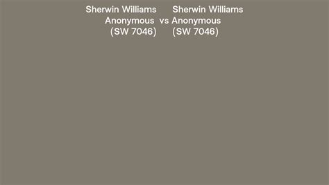 Sherwin Williams Anonymous Vs Anonymous Side By Side Comparison