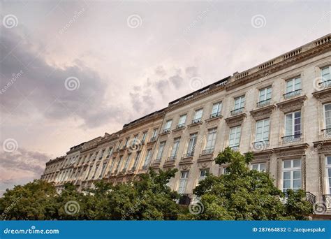 Classic Architecture Of Luxurious French Buildings Stock Photo Image