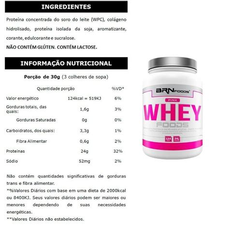 Kit 2x Whey Protein 900g Baunilha Cafeína Colágeno Bcaa BRN