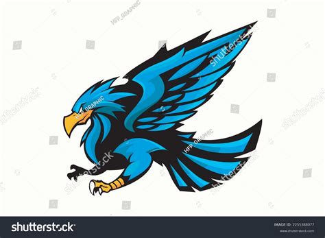 Eagle Mascot Logo Vector Illustration Stock Vector (Royalty Free ...