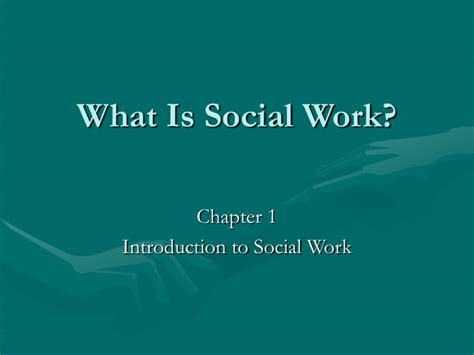 What Is Social Work