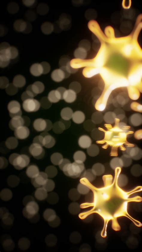 virus cells  bacterias  microscope  stock video  vecteezy