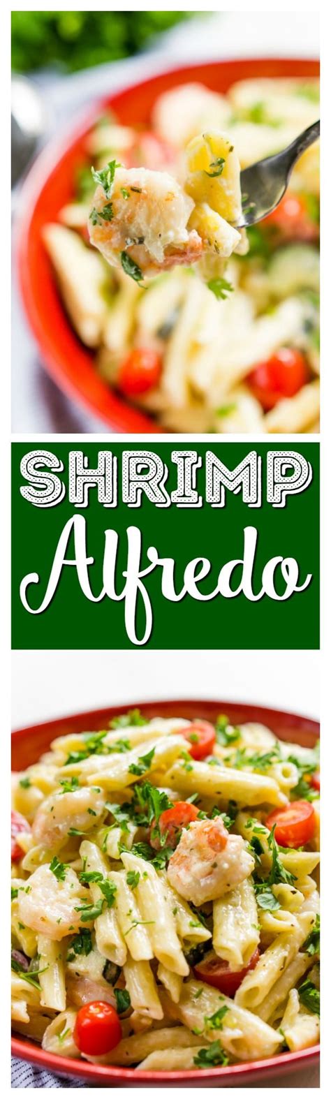 This Shrimp Alfredo Is Loaded With Delicious Shrimp Fresh Veggies And