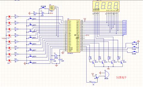 单片机八路抢答器设计（keilproteus仿真pcb原理图） 51单片机