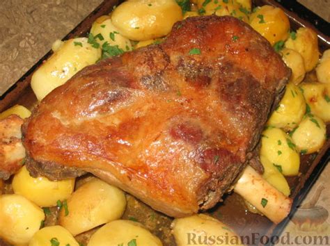 Рецепт: Запеченная баранина на RussianFood.com
