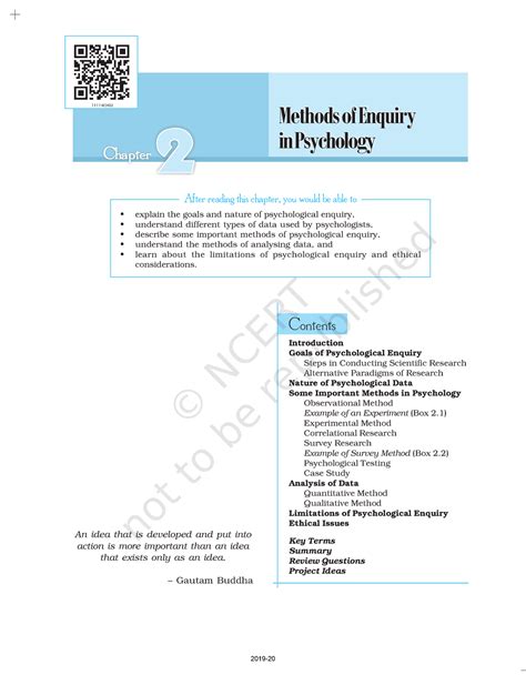 Methods Of Enquiry Hehehe 22 Psychology Chapter 2 Methods Of