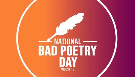 Bad Poetry Day Background Template Holiday Concept Background Banner