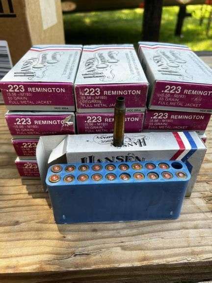 Remington 223 Brass 13 Boxes Nutt Auction