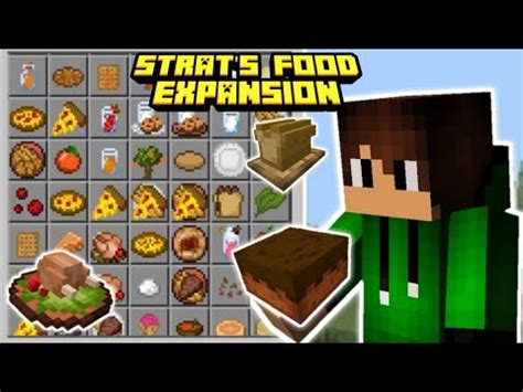 Strat S Food Expansion Mod Addon For Minecraft Pe Youtube