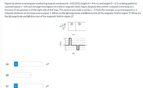 Solved Figure A Shows A Rectangular Conducting Loop Of Chegg