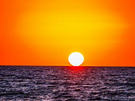 Fondos de pantalla puesta de sol naranja Sol Golfo de México