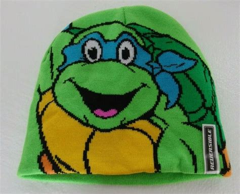 New Nickelodeon Teenage Mutant Ninja Turtles Beanie Reversible Knit Hat