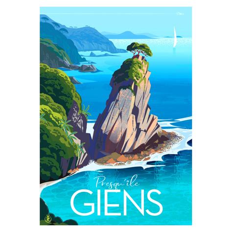 Affiche Tirage D Art Presqu Le De Giens Monsieur Z Insolite