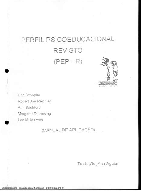 Manual De Aplicação Pep R Pdf Cor Gatos