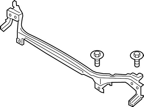 DS7Z8A284A Ford Radiator Support Tie Bar 2013 2016 W O 2 7 LITER