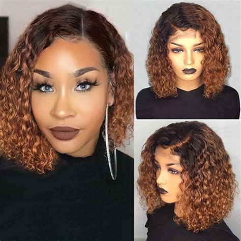 Honey Blonde With Dark Roots Lace Front Synthetic Wavy Wig Size Os