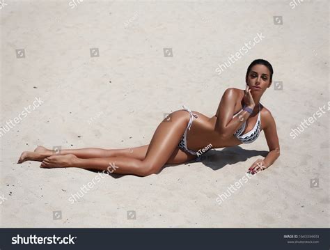 Beautiful Gorgeous Tanned Woman Bikini Model Stock Photo Shutterstock