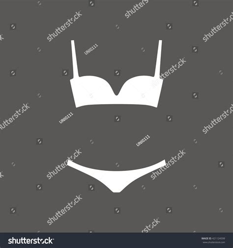 Lingerie Set Painted Vector Panties Bra Vector De Stock Libre De