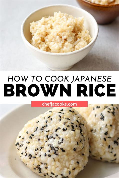How To Cook Japanese Brown Rice In Pressure Cooker Chef Ja Cooks