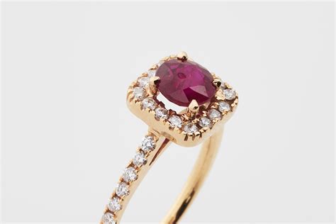 Rose Gold Ruby and Diamond Ring - Shapiro Auctioneers